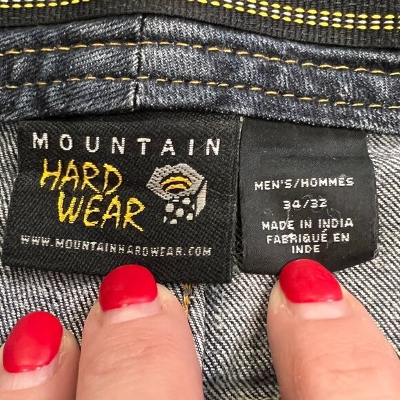 Mountain Hardware Men's Utility Jeans Sz 34 / 32 Repaired - Picture 4 of 12